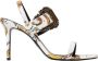 Versace Jeans Couture Baroque Print Platte Sandalen - Thumbnail 1