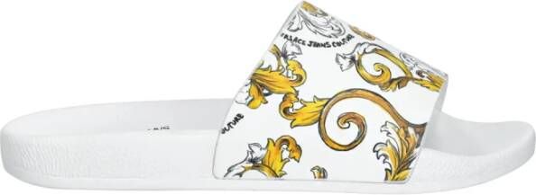 Versace Jeans Couture Slippers & Mules Fondo Shelly Dis. Sq3 in wit