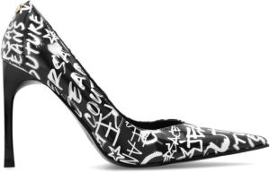 Versace Jeans Couture Bedrukte pumps Zwart Dames