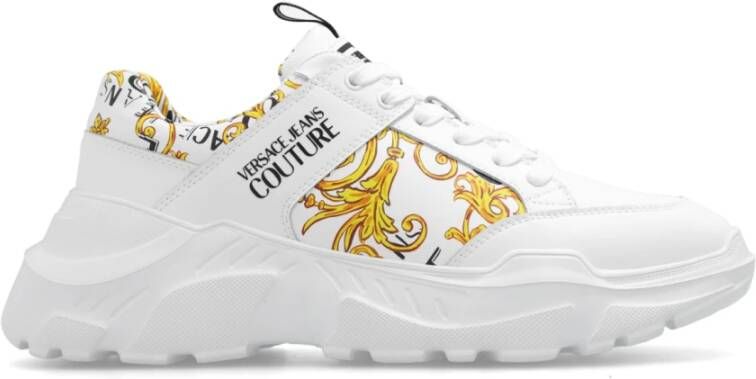 Versace Jeans Couture Bedrukte sneakers White Heren