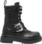 Versace Jeans Couture Zwarte Enkellaarsjes voor Dames met 5 cm Hak Black Dames - Thumbnail 14