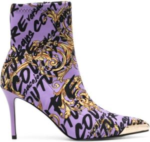 Versace Jeans Couture Ankle Boots Paars Dames