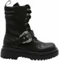 Versace Jeans Couture Zwarte Enkellaarsjes voor Dames met 5 cm Hak Black Dames - Thumbnail 18
