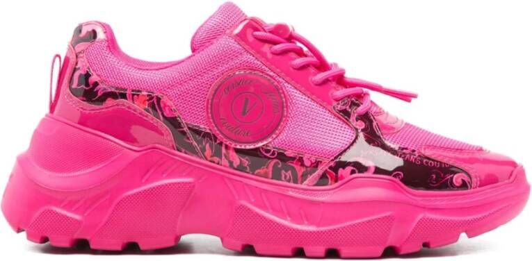 Versace Jeans Couture Fuchsia Sneakers voor Vrouwen