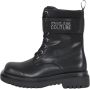 Versace Jeans Couture Zwarte platte schoenen met ritssluiting en klittenbandsluiting Black Dames - Thumbnail 8