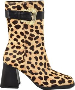 Versace Jeans Couture Dierenprint Booties voor Dames Meerkleurig Dames