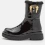 Versace Jeans Couture Drew Naplak Mode Winterlaarzen Black Dames - Thumbnail 10