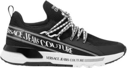 Versace Jeans Couture Dynamische Zwarte Sneaker Logo
