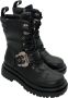 Versace Jeans Couture Egro Militaire Stijl Leren Laarzen - Thumbnail 1