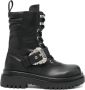 Versace Jeans Couture Zwarte Enkellaarsjes voor Dames met 5 cm Hak Black Dames - Thumbnail 4