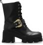 Versace Jeans Couture Zwarte Enkellaarzen voor Vrouwen Black Dames - Thumbnail 17