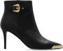 Versace Jeans Couture Zwarte Enkellaarsjes voor Vrouwen Black Dames - Thumbnail 6