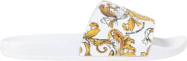 Versace Jeans Couture Gouden Barokprint Sandalen