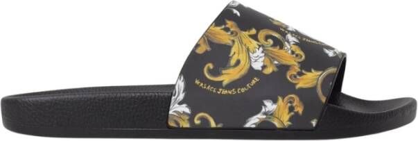 Versace Jeans Couture Gold Barok Print Sandalen