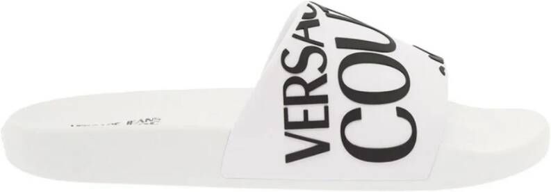 Versace Jeans Couture Gummy Slide Schoenen White Heren