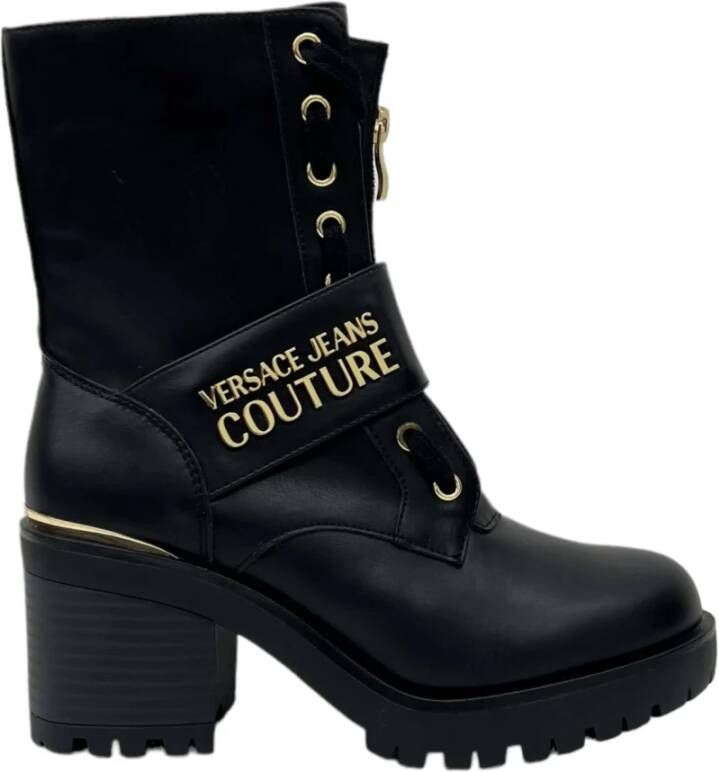 Versace Jeans Couture Logo Haklaarzen Upgrade Jouw Garderobe Black Dames
