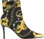 Versace Jeans Couture Barokprint Metalen Detail Enkellaarzen Multicolor Dames - Thumbnail 7