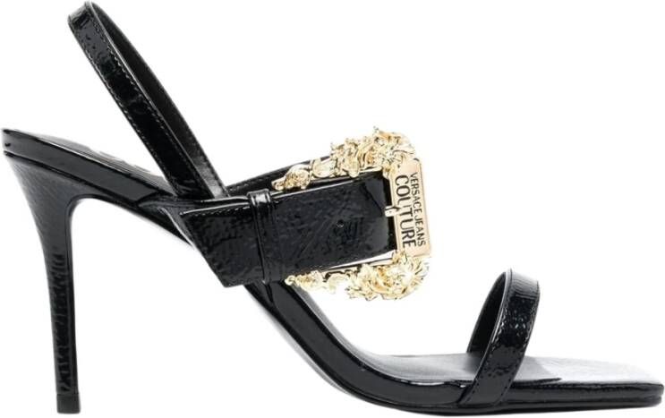 Versace Jeans Couture High Heel Sandals Zwart Dames