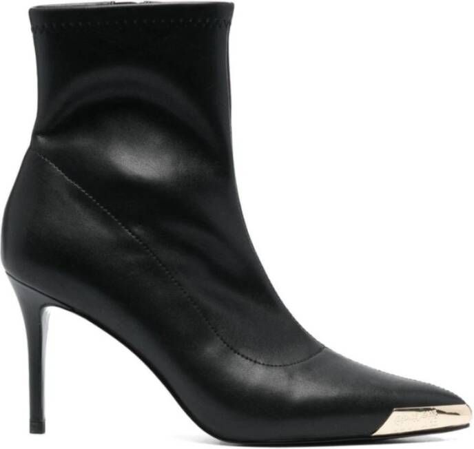 Versace Jeans Couture Zwarte Enkellaarsjes voor Dames Aw23 Black Dames