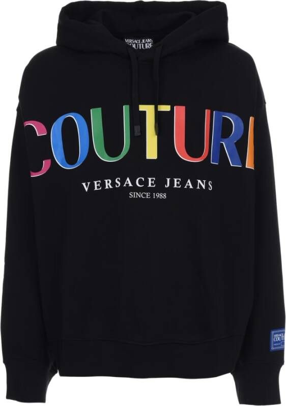 Versace Jeans Couture Katoenen Hoodie met Regenbooglogo