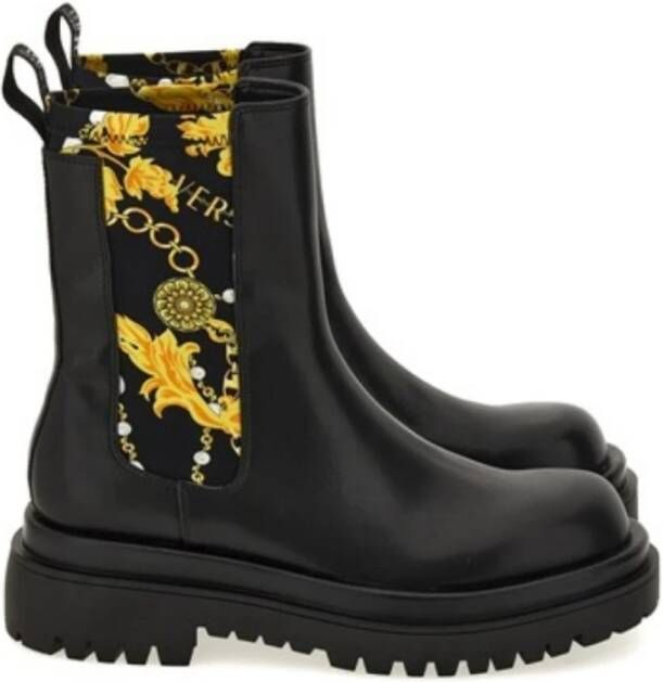 Versace Jeans Couture Zwarte Enkellaarzen voor Vrouwen Black Dames - Foto 4