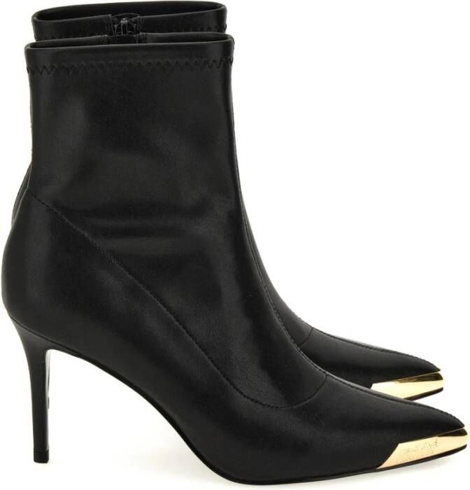 Versace Jeans Couture Zwarte Enkellaarsjes voor Dames Aw23 Black Dames