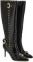 Versace Jeans Couture Zwarte enkellaarzen voor vrouwen Black Dames - Thumbnail 1