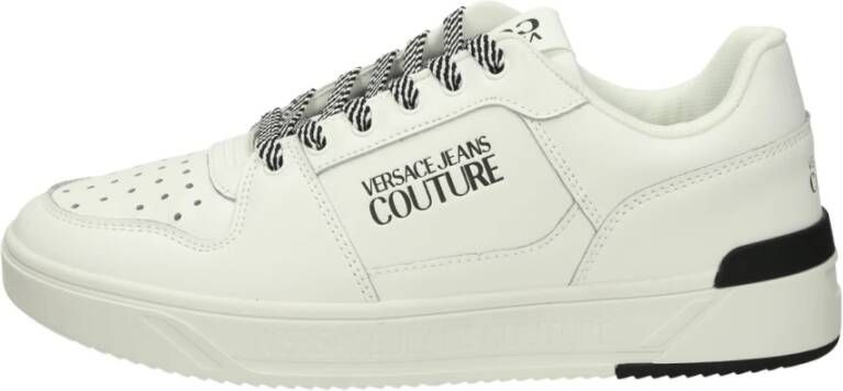 Versace Jeans Couture Lage leren sneakers met uitneembare binnenzool