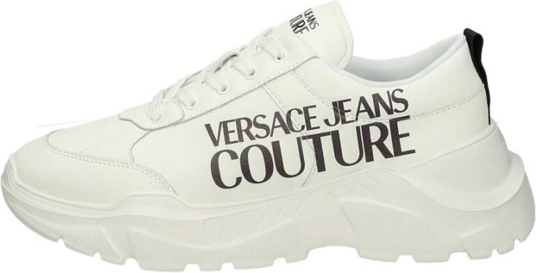 Versace Jeans Couture Lage leren sneakers met uitneembare binnenzool
