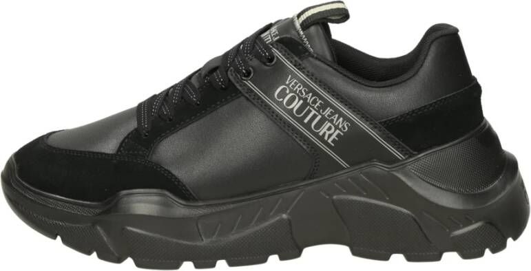 Versace Jeans Couture Lage leren sneakers met uitneembare binnenzool