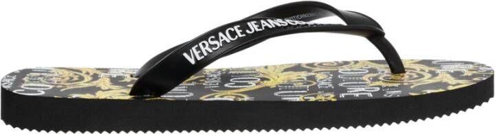 Versace Jeans Couture Logo Couture Flip flops Zwart Dames