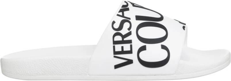 Versace Jeans Couture Logo Multikleur Slides White Heren