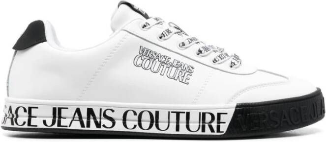 Versace Jeans Couture Men Shoes Sneakers White Ss23 Wit Heren