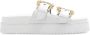 Versace Jeans Couture Arizona Witte Slippers Vrouwen Volwassen - Thumbnail 3