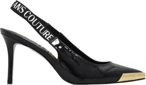 Versace Jeans Couture Pumps With Logo Zwart Dames