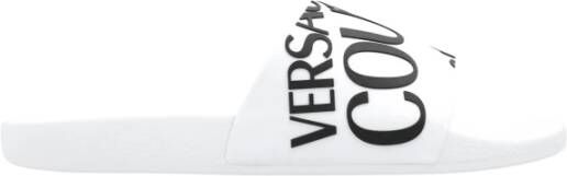 Versace Jeans Couture Rubberen slippers Wit Heren