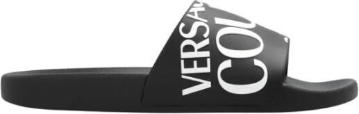 Versace Jeans Couture Rubberen slippers Zwart Heren