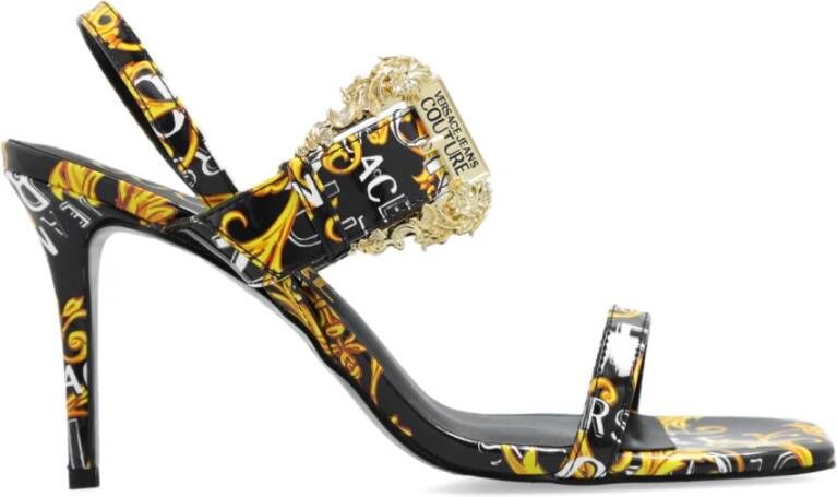 Versace Jeans Couture Zwarte Pumps voor Dames Black Dames