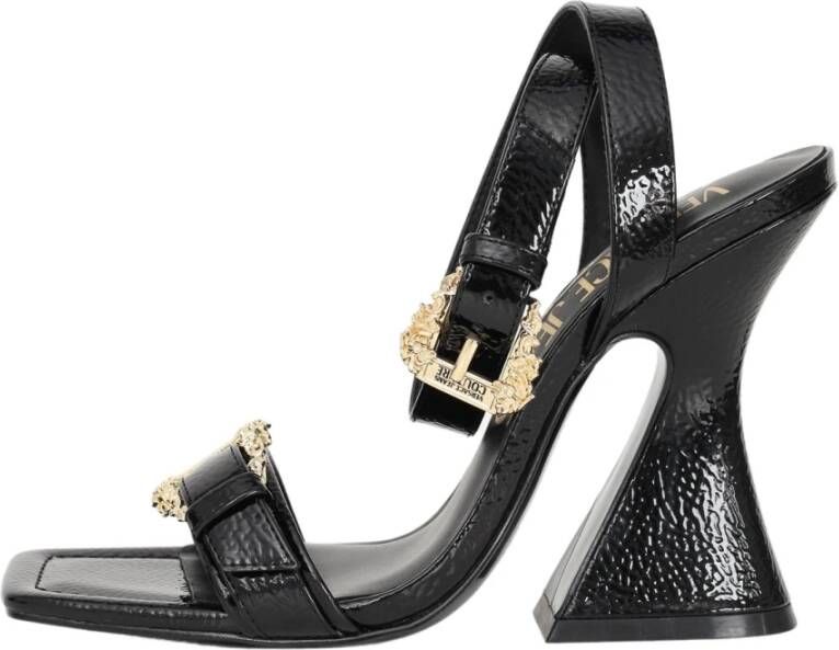 Versace Jeans Couture Sandals Black Zwart Dames