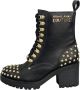 Versace Jeans Couture Stijlvolle Eco-Leren Laarzen Black Dames - Thumbnail 2