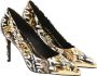 Versace Jeans Couture Décolleté afdrukken overal in logo en tip afgewerkt met een Logotte Woman 73V3S50-Zs366 zwart goud Zwart Dames - Thumbnail 1