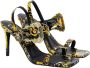 Versace Jeans Couture Multicolor Barok Print Hoge Hak Sandalen Multicolor Dames - Thumbnail 5