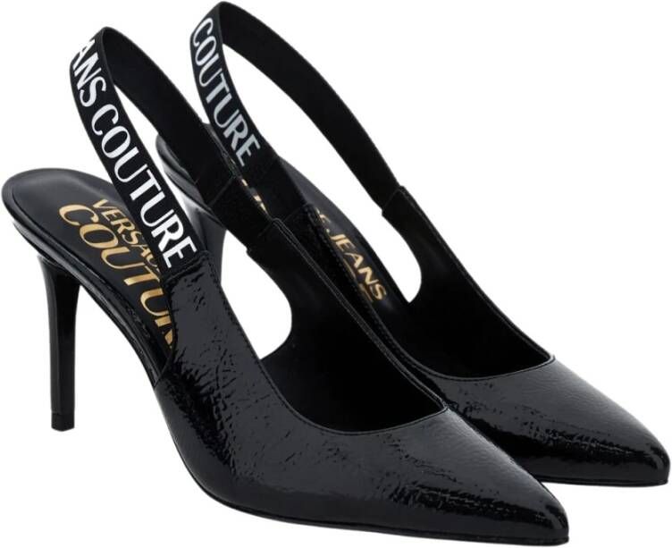 Versace Jeans Couture Verhoogde hakken muiltjes voor vrouwen Black Dames - Foto 5