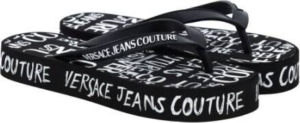Versace Jeans Couture Stijlvolle Flip Flops voor Vrouwen Black Dames - Foto 2