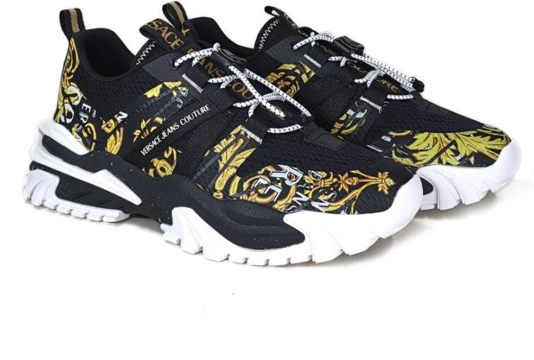 Versace Jeans Couture Heren Sneakers: Verrijk je Schoenencollectie Black Heren