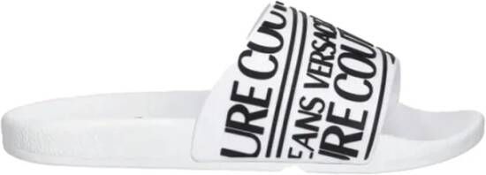 Versace Jeans Couture Slide Sandalen met Relief Logo