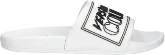 Versace Jeans Couture Slide Sandalen met Relief Logo