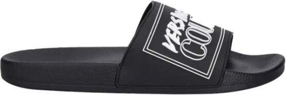 Versace Jeans Couture Slide Sandalen met Reliëflogo