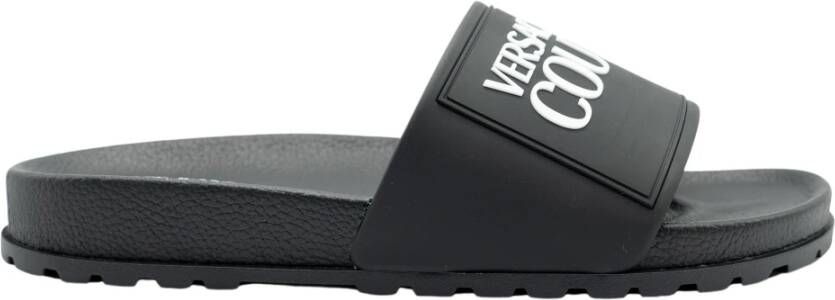 Versace Jeans Couture Sliders Black Dames