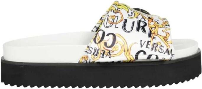 Versace Jeans Couture Sliders Wit Dames